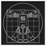 Vitruvian Robot - Leonardo Da Vinci